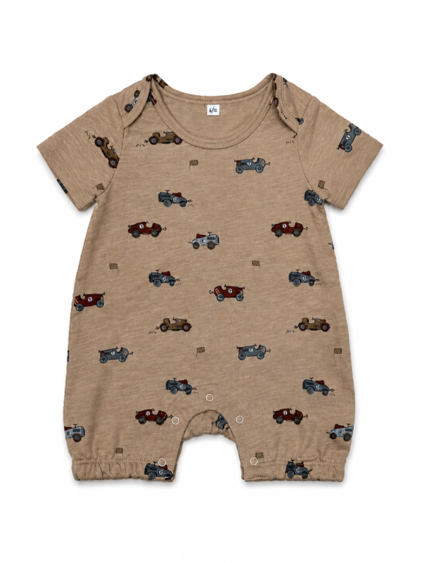 Baby Romper – Sand AOP | Soft Cotton | All-Over Print