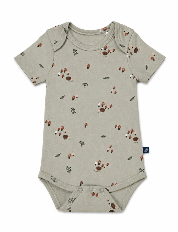 Baby Bodysuit – Sage AOP | Soft Cotton
