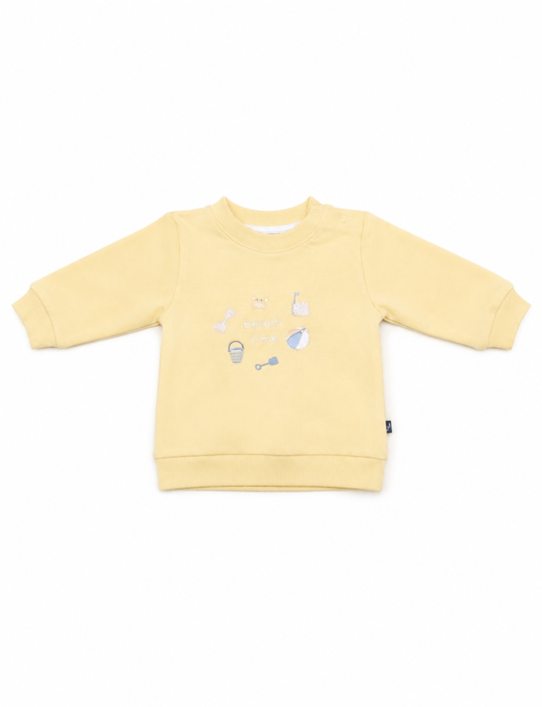 SWEAT Shirt - Yellow Sweat Shirt - THREE CALL BALL embroidery