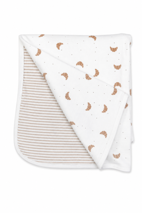 Baby Blanket – Crossiant AOP / Mel Stripes