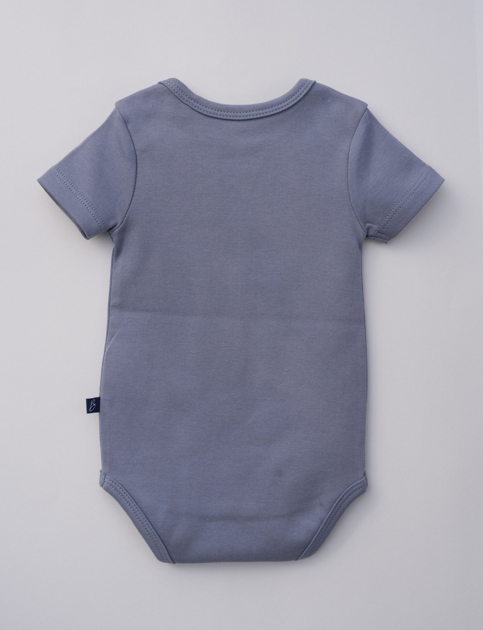 Baby Bodysuit – Denim Blue Solid | Soft Cotton - Image 2
