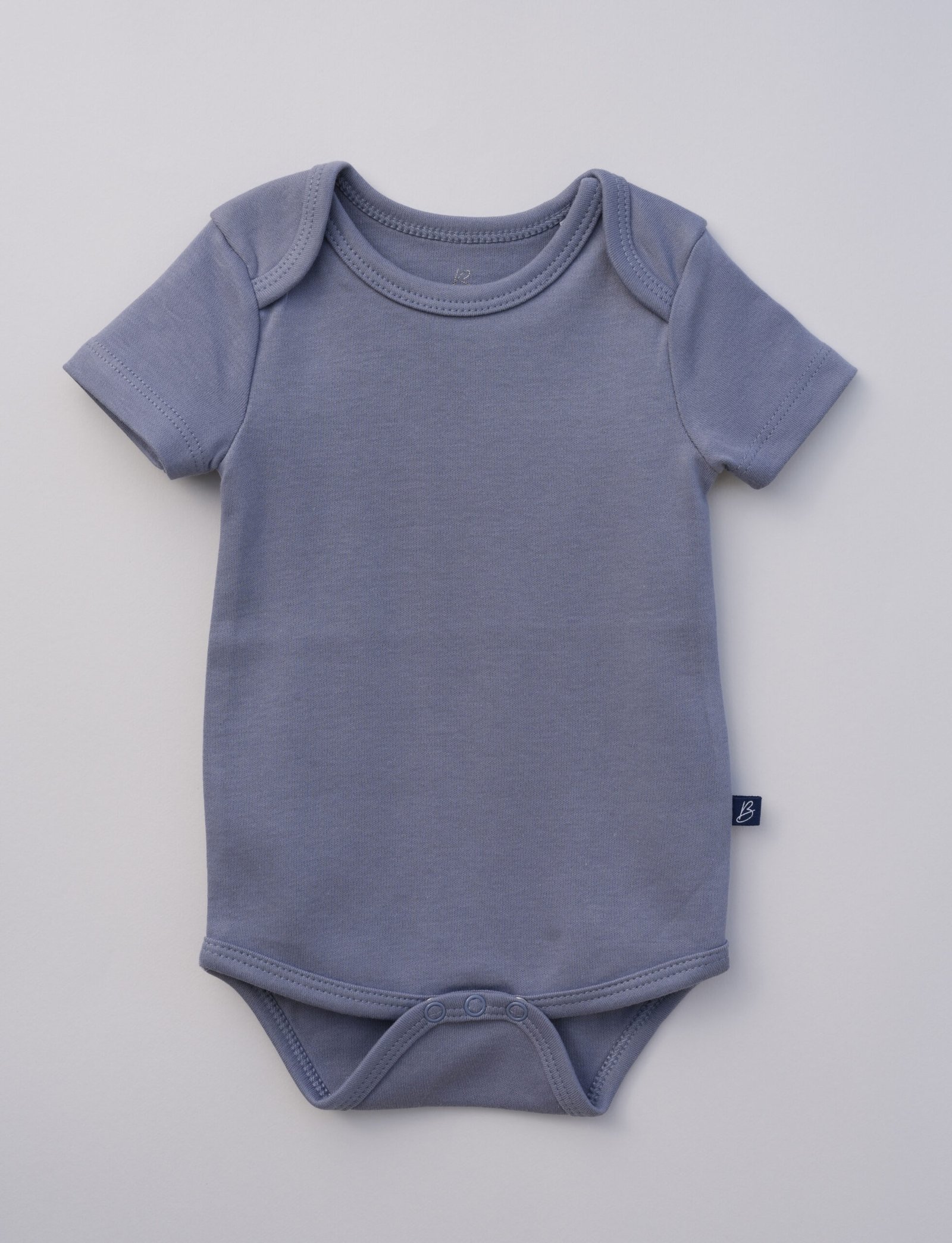 Baby Bodysuit – Denim Blue Solid | Soft Cotton