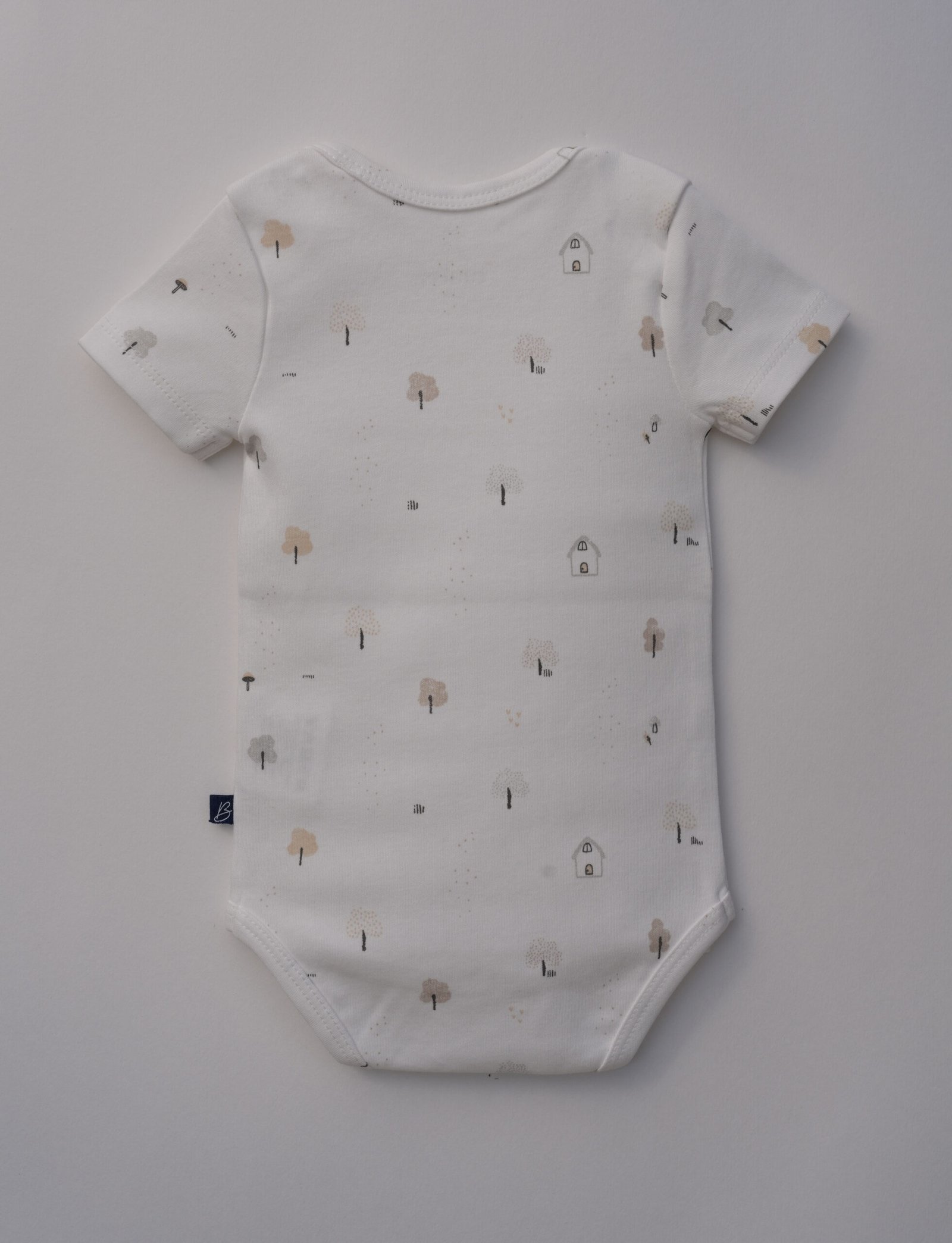 Baby Bodysuit – White AOP | Soft Cotton - Image 2