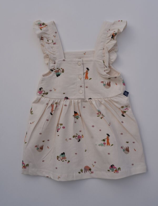 Sleeveless Baby Top – Cream AOP | Soft Cotton